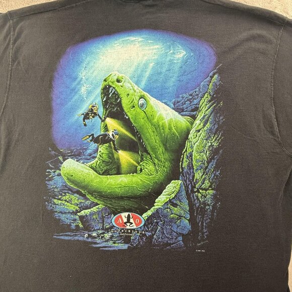 Vintage Amphibious Outfitter Shirt Mens 2XL Cayman Island Diver USA Made 90s Y2K - Picture 9 of 16